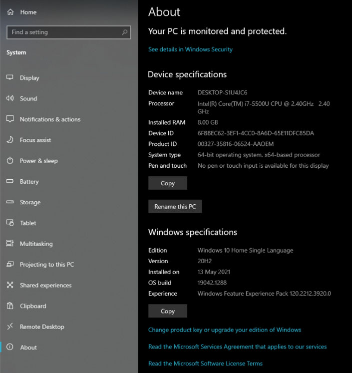 windows-specifications windows specifications